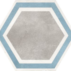 Hexagon Grey Framed