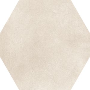 Hexagon Beige Plain